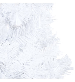 Arbre de Noël artificiel avec branches épaisses blanc 150cm PVC