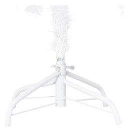 Arbre de Noël artificiel avec branches épaisses blanc 150cm PVC