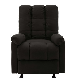 Fauteuil de massage inclinable Noir Tissu