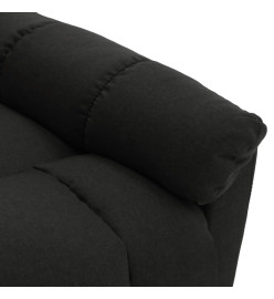 Fauteuil de massage inclinable Noir Tissu