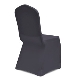 Housse de chaise extensible 4 pcs Anthracite