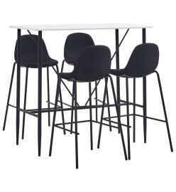 Ensemble de bar 5 pcs Tissu Noir