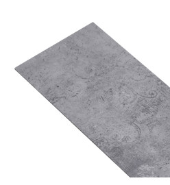 Planche de plancher PVC autoadhésif 5,21 m² 2 mm Gris ciment