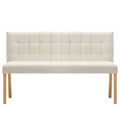 Banc 140 cm Crème Velours