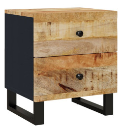 Table de chevet 40x33x46 cm Bois de manguier solide