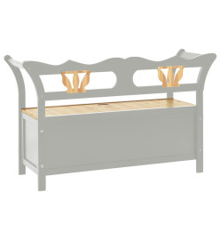 Banc Gris 107x45x75,5 cm Bois de sapin solide