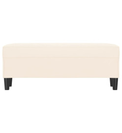 Banc Crème 100x35x41 cm Velours