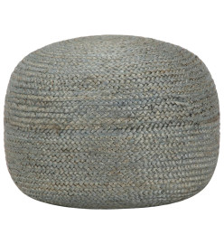 Pouf fait à la main Vert olive 45 x 30 cm Jute