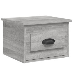 Table de chevet murale sonoma gris 41,5x36x28 cm