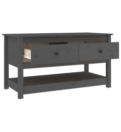 Table basse Gris 102x49x55 cm Bois massif de pin