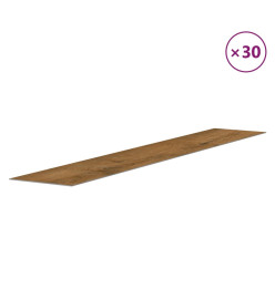 Panneaux muraux Aspect bois Marron PVC 4,12 m²