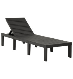 Chaise longue Plastique Anthracite
