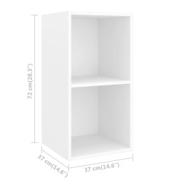 Ensemble de meuble TV 3 pcs Blanc Aggloméré