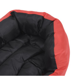 Coussin réversible lavable pour chien Rouge et noir 85x70x20 cm