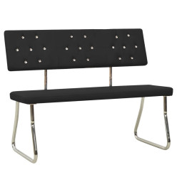 Banc 110 cm Noir Similicuir