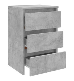 Table de chevet Gris béton 40x35x62,5 cm Aggloméré