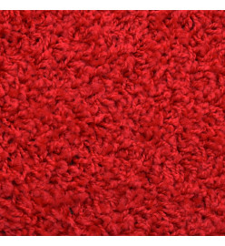 Tapis d'escalier 5 pcs 65x21x4 cm Rouge