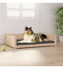 Lit pour chien 95,5x65,5x28 cm Bois de pin solide