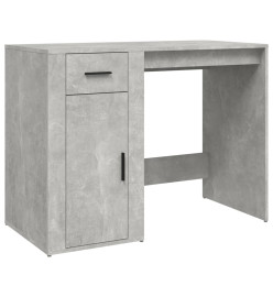 Bureau Gris béton 100x49x75 cm Bois d'ingénierie