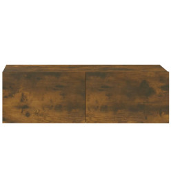 Meubles TV 2 pcs Chêne fumé 100x30x30 cm Bois d'ingénierie