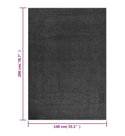 Tapis shaggy à poils longs Anthracite 140x200 cm