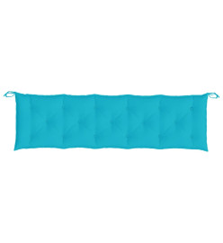 Coussin de banc de jardin turquoise 180x50x7 cm tissu oxford