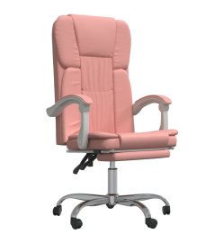 Fauteuil inclinable de bureau Rose Similicuir