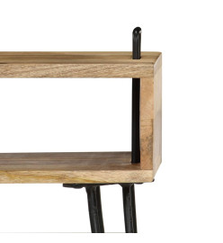 Table de chevet Bois de manguier massif 40 x 34 x 47 cm