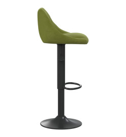 Tabourets de bar lot de 2 vert clair velours