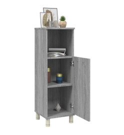 Armoire de bain Sonoma gris 30x30x95 cm Bois d'ingénierie