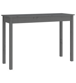 Table console Gris 110x40x75 cm Bois massif de pin