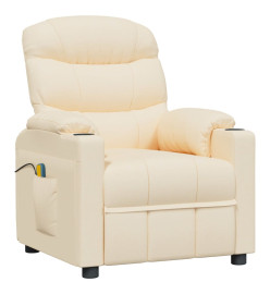 Fauteuil de massage Crème Tissu