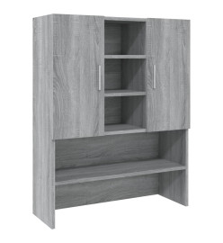 Armoire pour machine à laver Sonoma gris Bois d'ingénierie