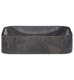 Lavabo Noir 40x40x10 cm Marbre