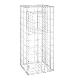 Poteaux à panier de gabion 2 pcs 40x40x100 cm Fer