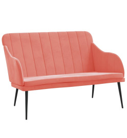 Banc Rose 110x76x80 cm Velours