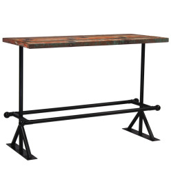 Table de bar Bois récupération massif Multicolore 150x70x107 cm