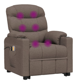 Fauteuil de massage Taupe Tissu