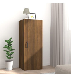 Armoire murale Chêne marron 34,5x34x90 cm Bois d'ingénierie