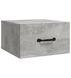 Tables de chevet murales 2 pcs Gris béton 35x35x20 cm