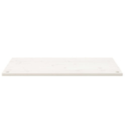 Dessus de bureau blanc 100x50x2,5 cm bois massif de pin