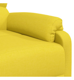 Fauteuil de massage Jaune clair Tissu