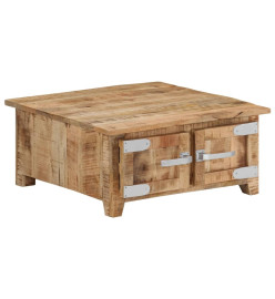 Table basse 67x67x30 cm Bois de manguier massif