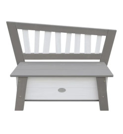 AXI Banc de rangement Corky Gris et blanc