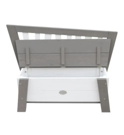 AXI Banc de rangement Corky Gris et blanc