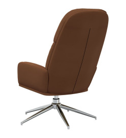 Chaise de relaxation Marron Similicuir daim