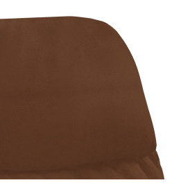 Chaise de relaxation Marron Similicuir daim