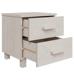 Tables de chevet HAMAR 2 pcs Blanc 40x35x44,5 cm Bois massif