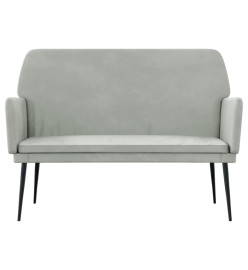 Banc Gris clair 108x79x79 cm Velours