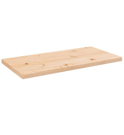 Dessus de table 80x40x2,5 cm bois de pin massif rectangulaire